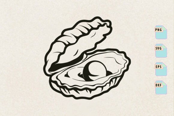 Clam Shell Clipart Svg, Sea Life Svg