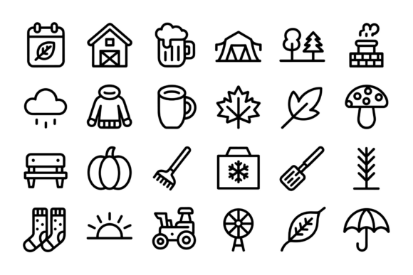 Fall Clipart in SVG, EPS PNG
