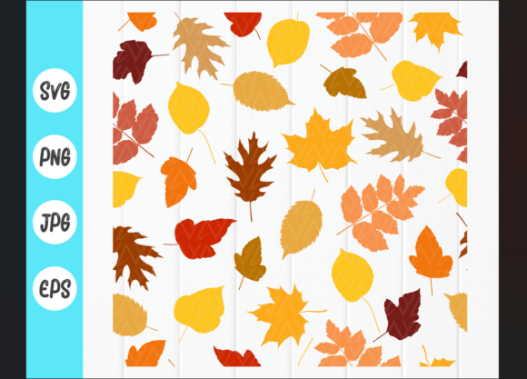 Fall Leaf Seamless Pattern SVG, Autumn