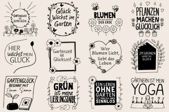 Gartenglück Ist Echtes Glück SVG PNG