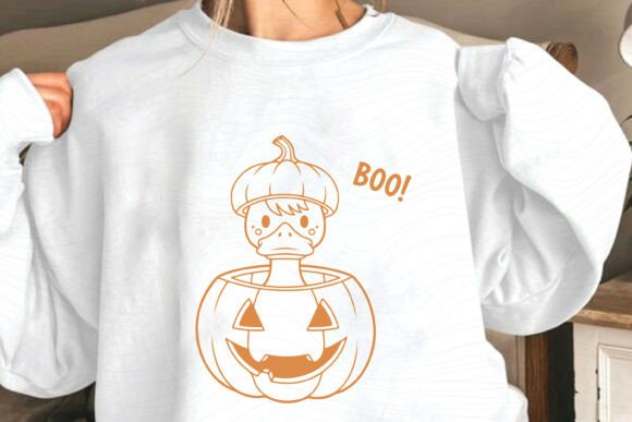 Halloween Funny Duck Boo SVG Design