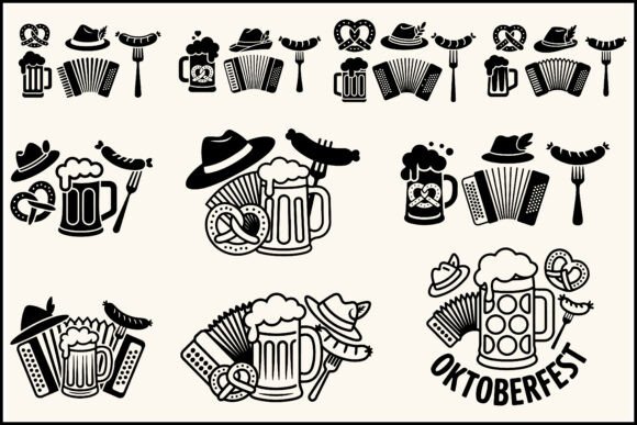 Oktoberfest Silhouette SVG Bundle