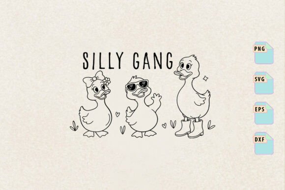 Silly Gang Goose Svg, Snarky Goose SVG