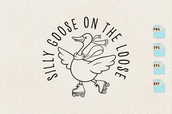 Silly Goose on the Loose SVG Design