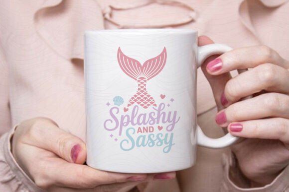 Splashy and Sassy, Mermaid Quote SVG