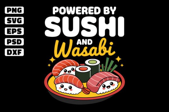 Sushi and Wasabi SVG Design