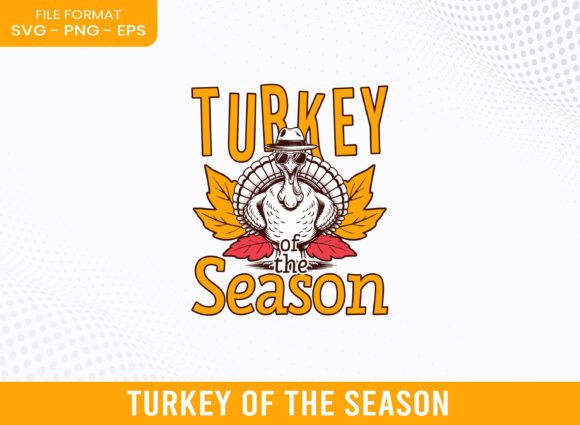 Turkey of Fall Season Thanksgiving SVG