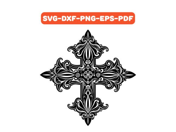 Victorian Cross SVG Vector